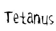 Tetanus Font Image