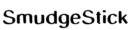 SmudgeStick Font Image