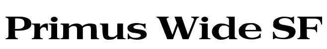 Primus Wide SF Font Image