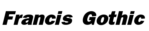 Francis Gothic Font Image