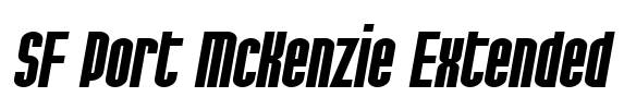 SF Port McKenzie Extended Font Image