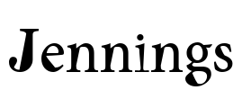 Jennings Font Image