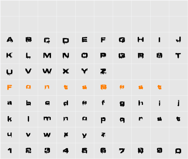 Brain Damage Character Map
