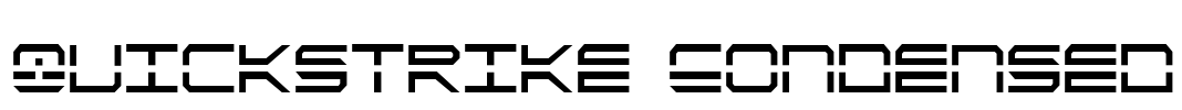 QuickStrike Condensed Font Image