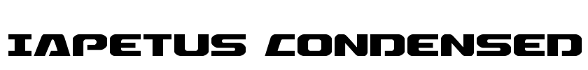 Iapetus Condensed Font Image
