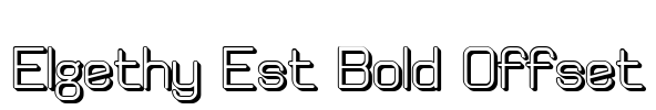 Elgethy Est Bold Offset Font Image
