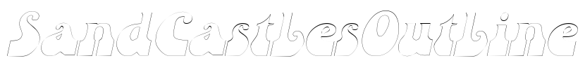 SandCastlesOutline Font Image