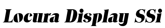 Locura Display SSi Font Image