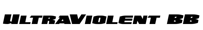 UltraViolent BB Font Image
