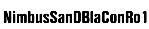 NimbusSanDBlaConRo1 Font Image