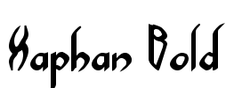 Xaphan Bold Font Image