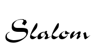 Slalom Font Image