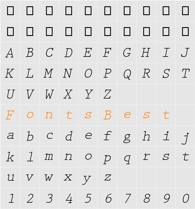 PrestigeEliM Character Map
