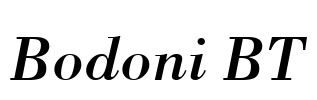 Bodoni BT