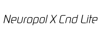 Neuropol X Cnd Lite Font Image