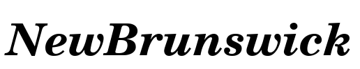 NewBrunswick Font Image