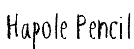 Hapole Pencil Font Image