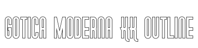 Gotica Moderna KK Outline Font Image