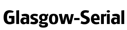Glasgow-Serial Font Image