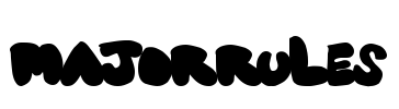 MajorRules Font Image