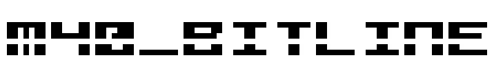 M40_BITLINE Font Image