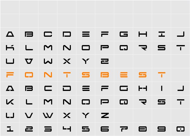 Free Agent Condensed Character Map