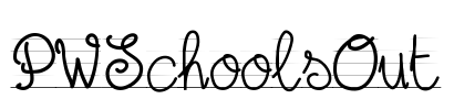 PWSchoolsOut Font Image