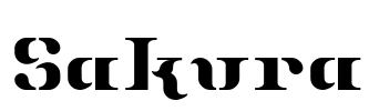 Sakura Font Image