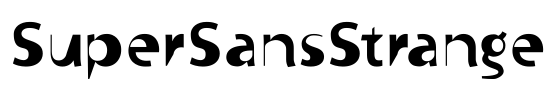 SuperSansStrange Font Image