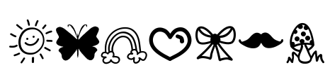 VBdings Font Image