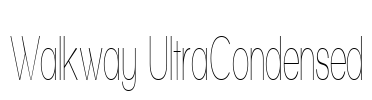 Walkway UltraCondensed Font Image