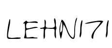 LEHN171 Font Image