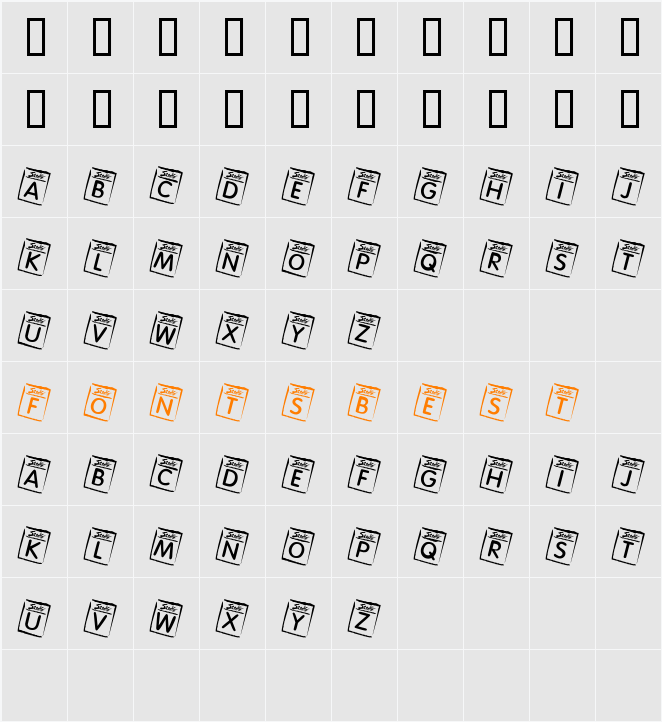 JI-Pokeys Character Map