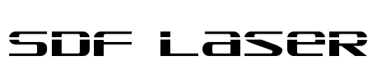 SDF Laser Font Image