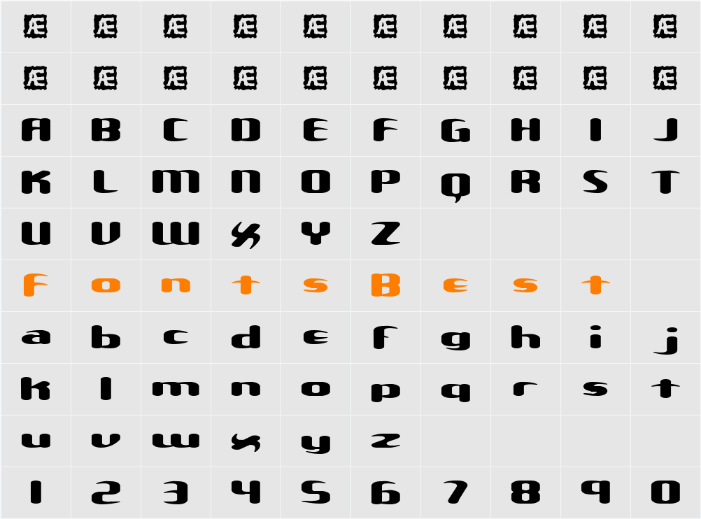 Unexplored Galaxies W BRK Character Map