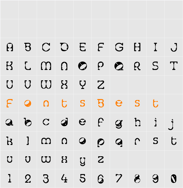 Tralfamadore Character Map