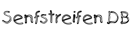 Senfstreifen DB Font Image