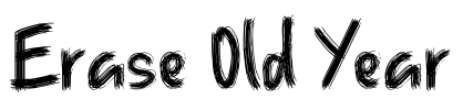 Erase Old Year Font Image