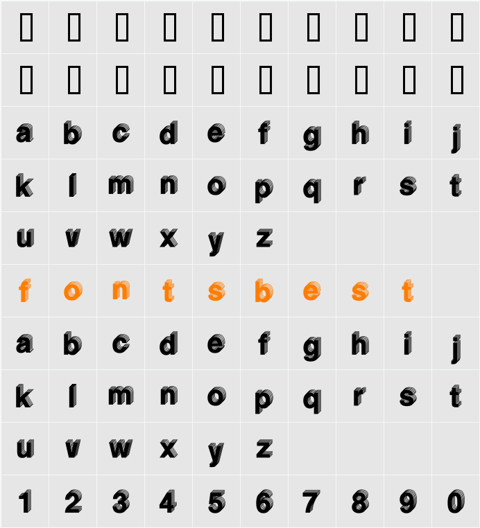 LevelThree Character Map