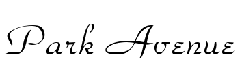 Park Avenue Font Image