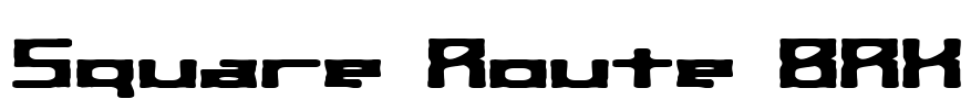 Square Route BRK Font Image