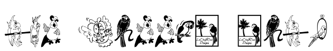LCR Parrot Talk Font Image