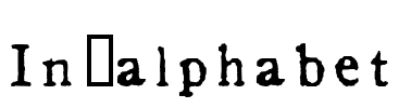 In_alphabet Font Image