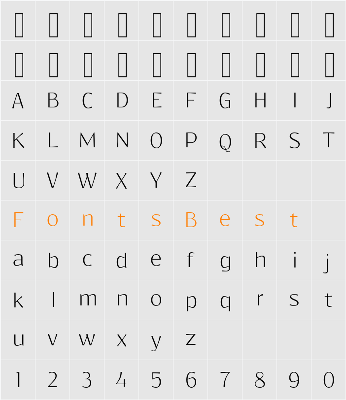 Resagokr Character Map