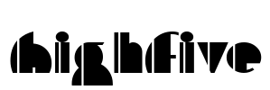 HighFive Font Image