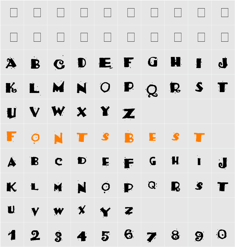 Salsa Two Character Map