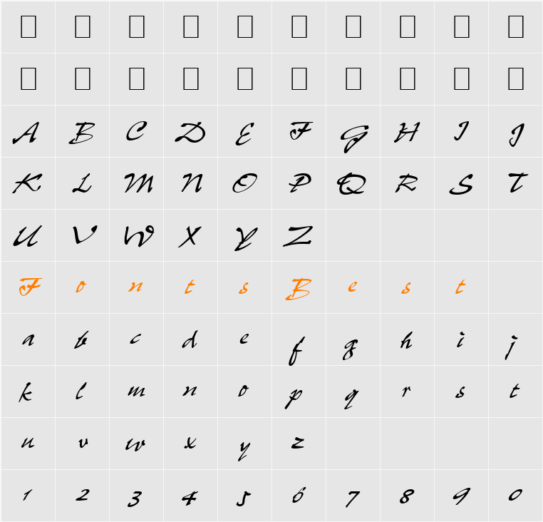 Pepps Character Map