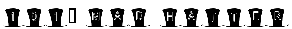 101! Mad Hatter Font Image