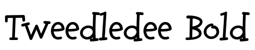 Tweedledee Bold Font Image