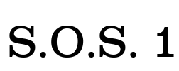 S.O.S. 1 Font Image